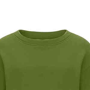 Sweatshirts pour femmes en gros avec logo personnalisé très demandés, col rond côtelé, surdimensionné, décontracté, pour l'automne et l'hiver - Product Image 5