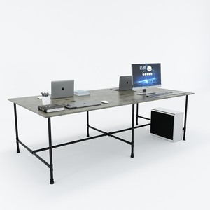 Bureau de travail en cluster pour 4 personnes avec système d'assemblage à la française - 240x120 - Product Image 2