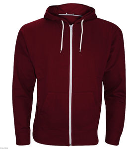 Sudadera con capucha Fuzzy de peso pesado de gran tamaño para hombre, chaqueta de invierno con cremallera gráfica fresca en marrón, rojo, MOQ bajo, cremallera completa en oferta - Product Image 5