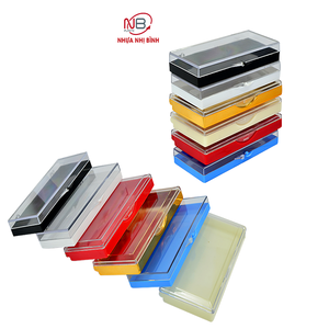 Caja de almacenamiento de embalaje de pestañas de plástico GPPS ligera de alta calidad con logotipo personalizado de fábrica OEM/ODM tapa transparente certificado ISO falso - Product Image 1