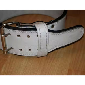 Ceinture de musculation en cuir de vache respirante et légère pour la musculation et la musculation - Product Image 3