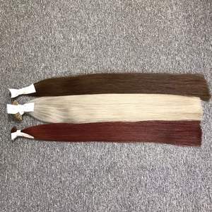 Haute Qualité 100% Extensions De Cheveux Vierges En Gros CHEVEUX FLATTIP Naturel Droit Grand Stock Couleur Claire Vietnamien Cheveux Bruts - Product Image 3