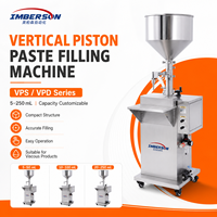 Máquina Semiautomática Vertical de Pistón para Pastas Viscosas 100-300mL para Crema, Ungüento, Gel, Salsa, Miel, Bebidas, Cerveza con Motor PLC