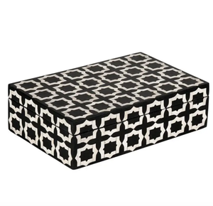 Joyero con Incrustaciones de Hueso y Joyero de Nácar con Decoración de Color Personalizada de la India - Product Image 4