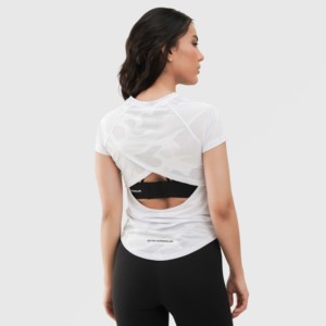 Camiseta Deportiva Casual GA, Blanca, Transpirable, de Algodón, Talla XS, Corta, Sexy, con Logotipo y Estampado de Dibujos Animados, para Verano - Product Image 2