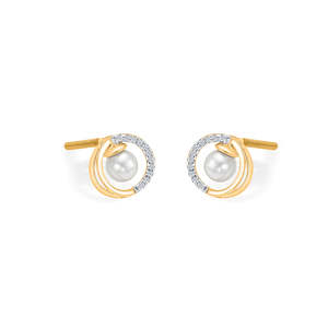 Collar de Oro Amarillo con Perla Galáctica para Mujer, Joyería Fina - Product Image 4