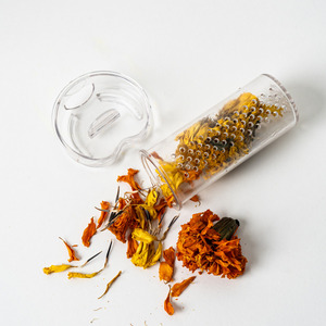 Bouteille d'eau et de thé en Tritan écologique, design coréen, 1L, résistante à l'eau bouillante, fabriquée en Corée, avec infuseur à thé et couvercle – Impression de logo personnalisée - Product Image 2