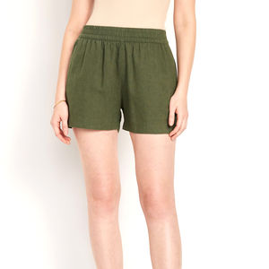 Pantalones cortos para correr de secado rápido para mujer, capa deportiva, cintura elástica, pantalones cortos de entrenamiento activos con bolsillos, pantalones cortos de Yoga para niñas - Product Image 1