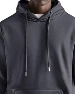Customized Mens Charcoal <b>Black</b> Fleece <b>Hoodie</b> And Jogger Tracksuit Set Winter Casual Pullover Hooded Sweatshirt Pants Streetwear - Product Image 4