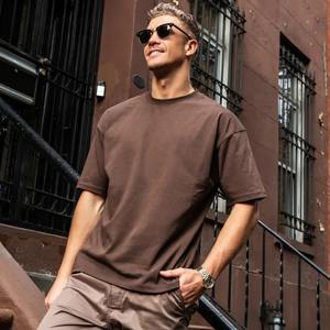 T-shirt personnalisé à manches tombantes pour homme, haut oversize, 100 coton, de toutes les couleurs, à des prix abordables - Product Image 2