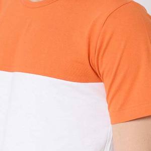 Precio barato alta calidad Algodón tres colores contraste Casual camiseta logotipo personalizado bordado impresión manga corta Hombre camisa - Product Image 4