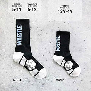 Nouveautés Chaussettes en coton tricotées personnalisées avec logo Chaussettes de sport pour hommes adultes et chaussettes de lutte pour le printemps - Product Image 3