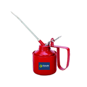 OEM personalizado 150mm 6 "lata de aceite manual de acero rígido de alta resistencia con acabado recubierto de polvo y herramienta lubricante de dos válvulas de bola - Product Image 2