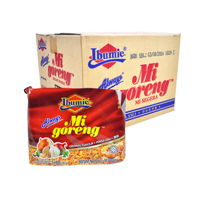 IBUMIE Mi Goreng Sabor Original, 5 Variantes Emocionantes, Fideos Instantáneos de Harina de Trigo Estilo Baba Nyonya de Penang, Halal, 0 Grasas, Listos en 2 Minutos - Product Image 1