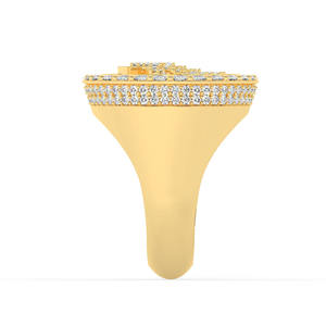 Anillo de Boda de Oro Blanco de 10k para Hombre con Diamantes Naturales de Corte Brillante, el Mejor Anillo de Diamantes para Hombre, Joyería Fina - Product Image 4