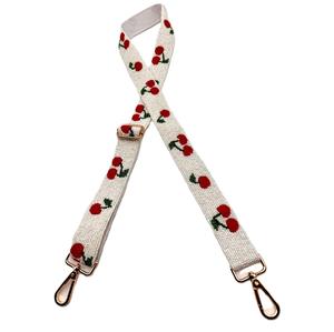 Correa de Bolso Ajustable con Cuentas de Semillas Bordadas a Mano, Correa de Bolso de Hombro con Bordado Elegante y Hecho a Mano - Product Image 4