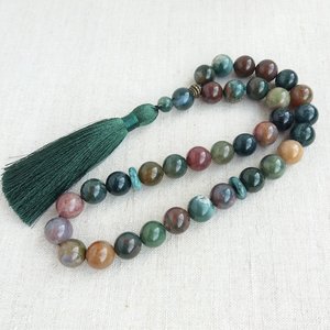 Tesbih en résine polie de qualité supérieure, 8 mm, 45 perles, style ange, pour la prière islamique, écologique, avec boîte couleur, pour anniversaire - Product Image 1