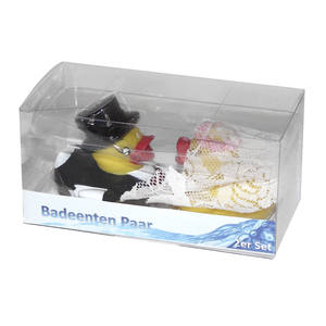 Sr. y Sra. Juego de 2 Tazas para Pareja de Novios con Patitos de Goma, Set de Regalo de Boda - Product Image 3