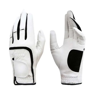 Men Breathable Golf Glove Leather Custom Logo Leather Golf Gloves Men Washable Factory Price Waterproof Gloves - Product Image 1