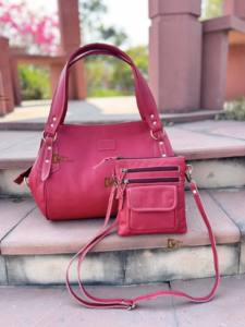 Ensemble de deux sacs en cuir véritable : sac fourre-tout et sac bandoulière, sac à main élégant, vente flash, derniers sacs de créateurs pour femmes, multi-usages - Product Image 4