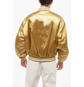 Chaqueta universitaria con botones personalizados para hombre de calidad superior, nueva y última moda, superchaqueta de satén de seda, Chaqueta larga fina de satén para hombre - Product Image 6