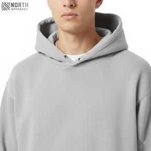 Custom Men's Heavyweight Cotton Oversized Fleece Hoodie <b>Sweatshirt</b> Winter Wear With <b>Embroidery</b> Odm Manufacturer Reversible - Product Image 4