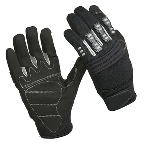 Gants de mécanicien robustes sur mesure à vendre Gants de mécanicien demi-doigts confortables vente en gros - Product Image 2
