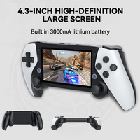 Nouvelle console de jeu portable M25, écran IPS 4,3'', système EmELEC, RK3566, double joystick, lecteur de jeux vidéo rétro, compatible avec Ps1 PSP