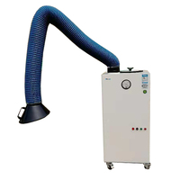 Purificateur de fumée portable et extracteur de fumée de soudage 3 HP 1650 CFM Débit d'air 0,3 µm Filtration certifiée CE