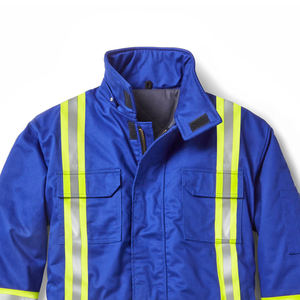 Veste de sécurité d'hiver à capuche haute visibilité avec logo frontal, imperméable et respirante, pour le travail de construction - Product Image 3