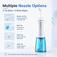 Irrigateur nasal électrique personnalisé 350 ml, nettoyeur de nez sans fil, étanche IPX7, buse rotative à 360°, kit de rinçage nasal rechargeable par USB