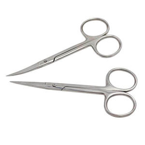 Tijeras médicas quirúrgicas de acero inoxidable, venta al por mayor, tijeras quirúrgicas estándar, rectas, afiladas, 12cm - Product Image 1