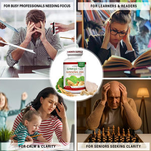 Экстракт Львиной грины GMO Ginkgo Biloba, семена корейского женьшеня <span class=keywords><strong>Panax</strong></span>, Капсулы женьшеня для концентрации и выносливости - Product Image 3