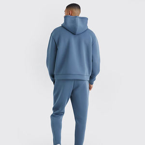 เสื้อฮู้ดผู้ชายผ้าซักกรดเสื้อผ้าแนวสตรีทผ้าคอตตอน/ผ้าฟลีซ300 GSM 100% ทันสมัยให้ความอบอุ่น - Product Image 3