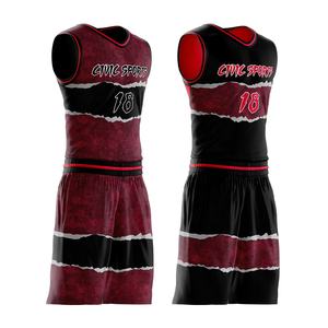 Camisetas de baloncesto reversibles de poliéster 100%, diseño personalizado, uniformes de equipo, doble cara, transpirable, duradero, desgaste de rendimiento - Product Image 2