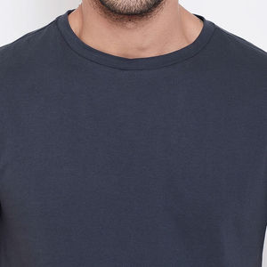 Camiseta informal de alta calidad para hombre, impresión Digital personalizada, patrón sólido, venta al por mayor, ropa de algodón barata para correr, ropa informal - Product Image 5