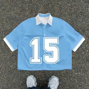 Camiseta Deportiva Transpirable con Estampado por Sublimación Completo, Uniforme Profesional Personalizado para Equipos Escolares y Universitarios, Camisetas para Hombre al por Mayor - Product Image 1