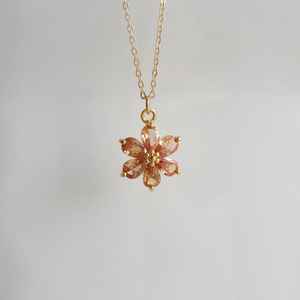 Collier de luxe en zircon champagne, certifié GIA, coupe en goutte d'eau, argent 925, style vintage, charme mignon, cadeau pour elle - Product Image 2