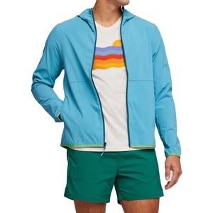 Chaqueta cortavientos de poliéster ligera de estilo informal para hombre, logotipo personalizado, de talla grande, resistente al agua, con cremallera - Product Image 1