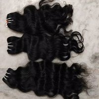Mèches indiennes naturelles Remy, 100% extensions de cheveux humains, prix de gros, vendeurs de cheveux vierges ondulés naturels