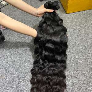 Extensiones de Cabello Natural Ondulado VQ, Cabello Virgen Remy, 100% Cabello Humano, Doble Trama a Máquina, Cabello Camboyano, Disponible en Todos los Colores - Product Image 4