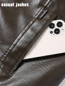 Chaqueta de Cuero de Primera Calidad para Hombre, Tallas Personalizadas, Cuello Alto, Estilo Urbano, Transpirable, para Invierno, Colores Personalizados Disponibles - Product Image 4