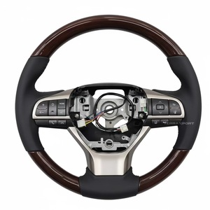 Volant de voiture en cuir en fibre de carbone forgé en bois CE CUSTOM pour Toyota Crown 2001 - Product Image 4