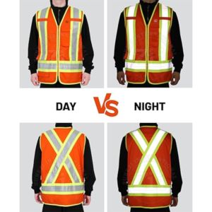 Chaleco de seguridad de poliéster azul personalizado de alta calidad ANSI Clase 2 impermeable Hi Vis reflectante para seguridad - Product Image 5