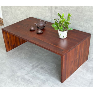 Mesa de Té Baja de Madera de Acacia Hecha a Mano Estilo Japonés, 110x60cm, Duradera y Convertible para Sala de Estar y Uso Doméstico - TT68248 - Product Image 3