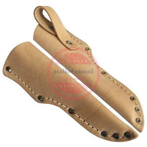 Fourreau pour couteaux en cuir véritable Fourreaux pour couteaux à lame fixe faits à la main - Product Image 5