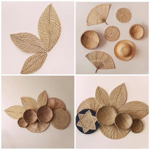 Décoration murale en rotin faite à la main, décoration murale écologique naturelle - Product Image 6