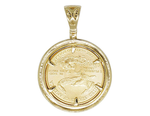 Diseño moderno de alta calidad S925 plata esterlina con moissanita redonda diamante libertad encanto diamante colgante para hombres - Product Image 6