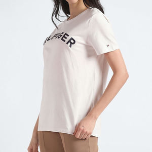 T-shirt pour femme de haute qualité, collection femme, 100% coton, broderie de logo personnalisée, t-shirts fabriqués sur mesure - Product Image 2