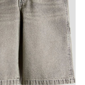 Pantalones cortos de mezclilla de verano para hombre de alta calidad High Street Vintage Loose Fit Distressed Washed Men Denim Shorts OEM personalizado - Product Image 6